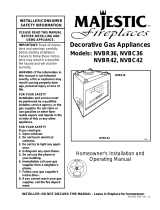 Majestic fireplaces NVBR36RP User manual