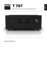 NAD T 787 Owner's manual