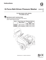 Graco 3A0519F - G-Force Belt-Driven Pressure Washer User manual