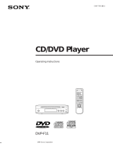Sony DVP-F11 User manual