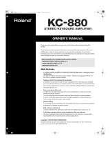 Roland KC-880 User manual