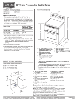 Whirlpool GGE390LXS Product Dimensions