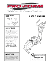 Pro-Form 700 CardioCrossTrainer User manual