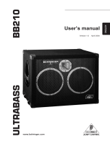 Behringer Ultrabass BB210 User manual