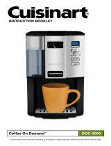 Cuisinart Coffee On Demand DCC-3000 User manual