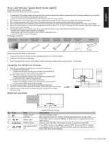 Acer ED322QA Quick start guide