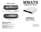 MMATS Professional Audio Speaker D700.4 User manual