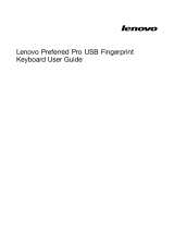 Lenovo Preferred Pro USB FingerprintKeyboard User manual