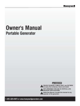 Honeywell PORTAbLE GENERATOR User manual