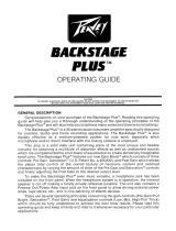 Peavey Backstage Plus Owner's manual