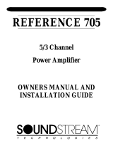Soundstream Reference Series 705 Installation guide