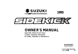 Suzuki SIDEKICKCANVAS TOP - 1995 Owner's manual