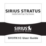 Sirius Satellite Radio SV3TK1C User manual
