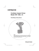 Hitachi WH 10DL Handling Instructions Manual