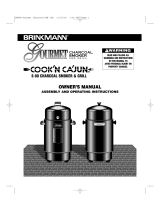 Brinkmann Gourmet Charcoal Owner's manual