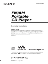 Sony D-NF401 User manual
