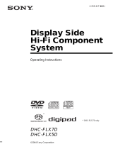 Sony DHC-FLX5D Operating instructions