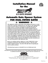 Mighty Mule Automatic Gate Opener SystemFOR DUAL SWING GATES Installation guide