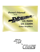 Crate Excalibur GX-900H Owner's manual