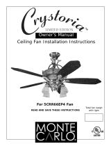 Monte Carlo Fan Company Crystoria Owner's manual