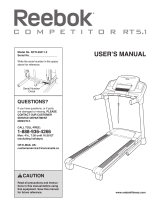 Reebok Competitor Rt 5.1 Treadmill Owner's manual