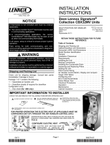 Lennox Variable Speed Air Handlers CBX32MV Installation Instructions Manual