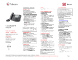 Polycom soundpoint ip 550 Quick User Manual