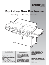 Grand Hall Portable Gas Barbecue Owner's manual