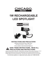 Chicago Electric 65350 Instructions And Precautions