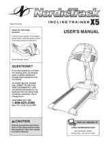 NordicTrack X5 Incline Trainer User manual