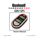 Bushnell Yardage PRO 368100 Owner's manual