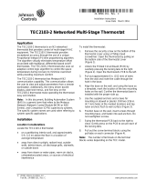 Johnson Controls TEC2103-2 Installation Instructions Manual