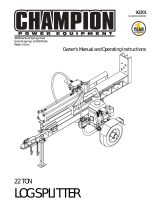 Champion 22 TON LOG SPLITTER Owner's Manual And Operating Instructions