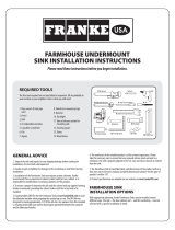 Franke MHK110-24WH Installation guide