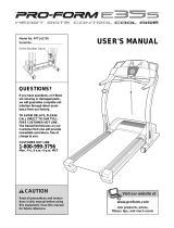 Pro-Form PFTL61731 User manual