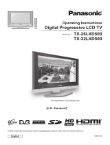 Panasonic TX26LXD500 Operating instructions