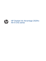 HP Deskjet Ink Advantage 2520hc All-in-One Printer series User guide