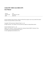 Liebert NXC 40kVA User manual