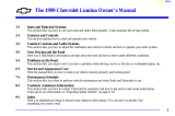 Chevrolet LUMINA 1999 Owner's manual