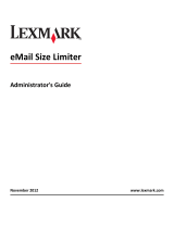 Lexmark eMail Size Limiter Administrator's Manual