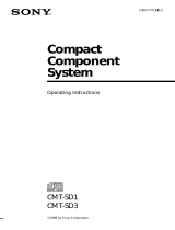 Sony CMT-SD1 Owner's manual