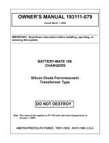 AMETEK/PRESTOLITE POWERULTRA CHARGE