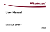 Minuteman E Ride 26 SPORT User manual
