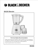 Black & Decker BX250 User manual