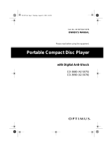 Optimus CD-3680 (42-5075) User manual