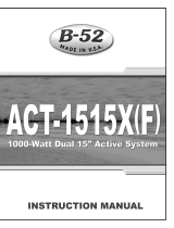 B-52 ACT-1515 (X) User manual