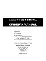 Keys Fitness Alliance 880HR User manual