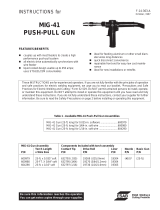 ESAB MIG-41 Push-Pull Gun Troubleshooting instruction
