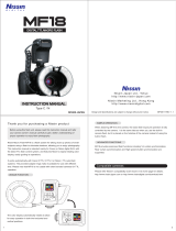 Nissin MF18 Ring Flash for Canon, Nikon User manual