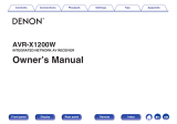 Denon AVR-X1200W Owner's manual